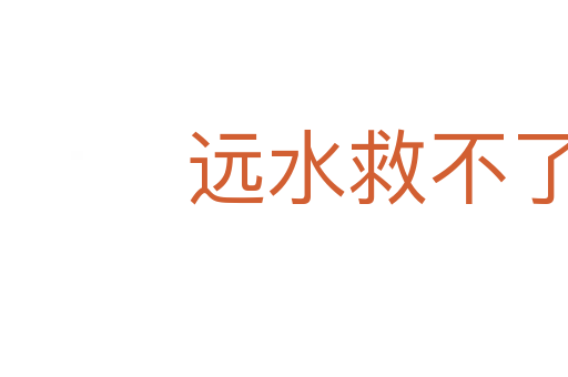 遠水救不了近火
