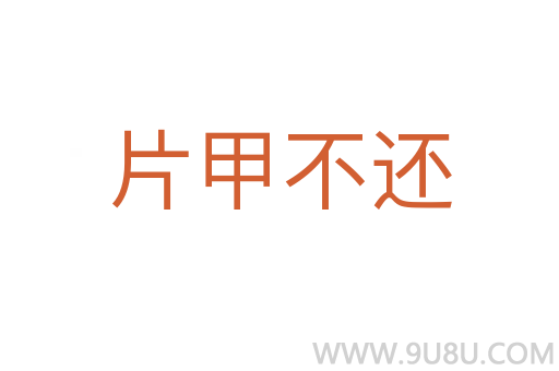 片甲不還