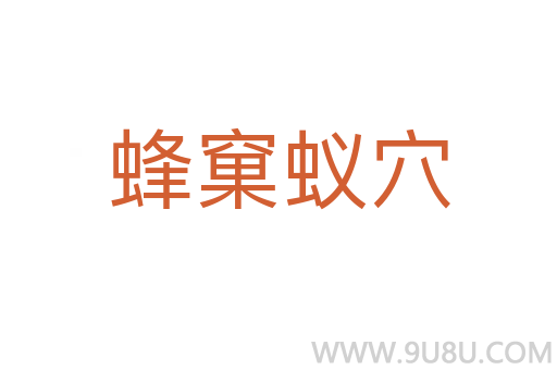 蜂窠蟻穴