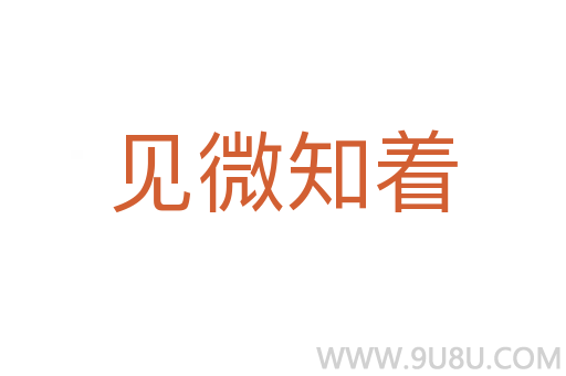 見(jiàn)微知著