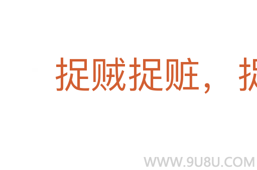 捉賊捉贓，捉奸捉雙