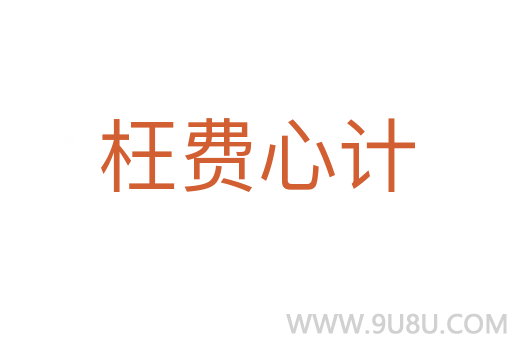 枉費(fèi)心計(jì)