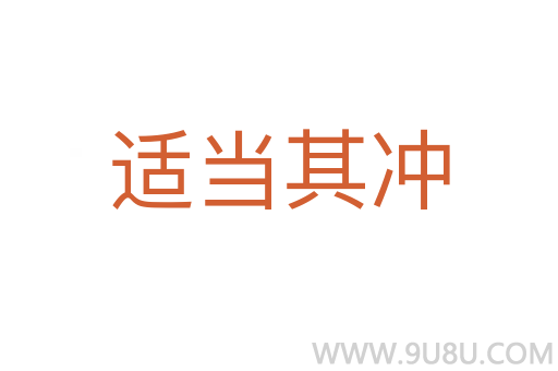 適當(dāng)其沖