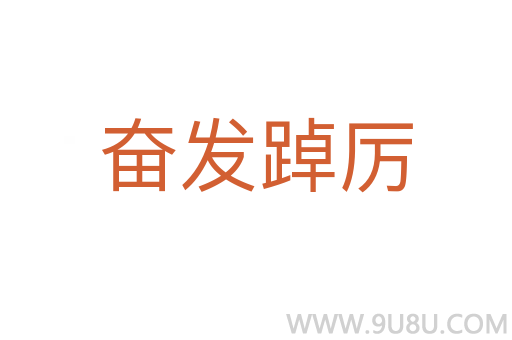 奮發(fā)踔厲