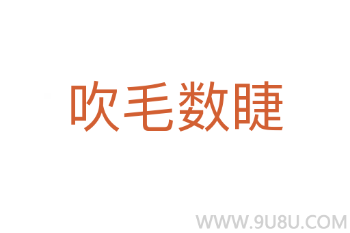 吹毛數(shù)睫