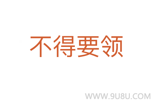 不得要領(lǐng)