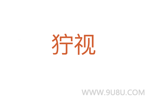 獰視