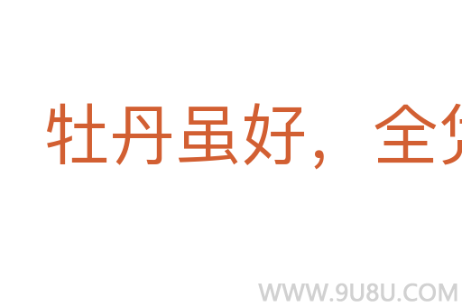 牡丹雖好，全憑綠葉扶持