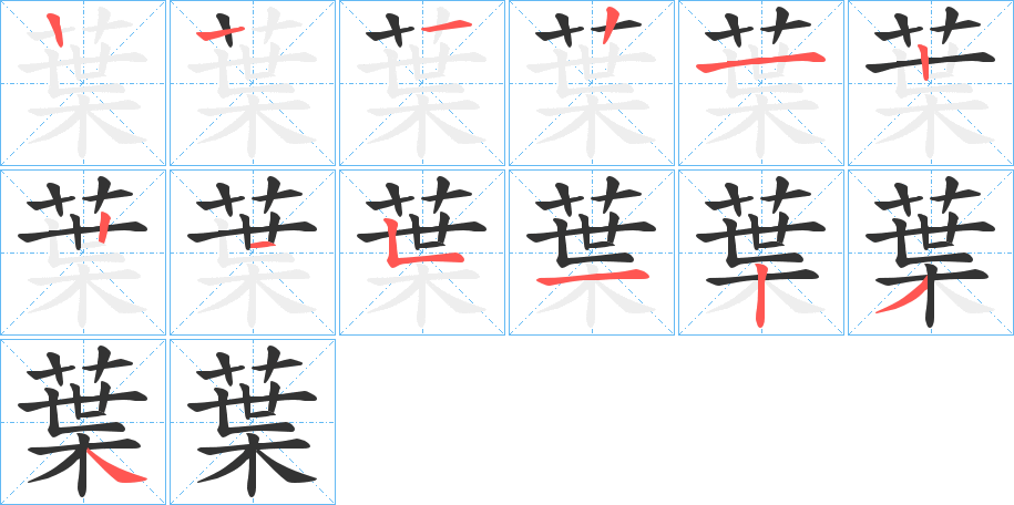 葉的筆順?lè)植窖菔?>
					
                    <hr />
                    <h2>葉的基本信息</h2>
                    <div   id=